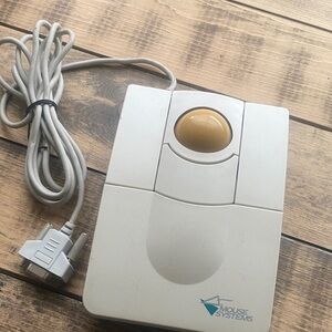 Mouse Systems 404048 001 PC Track Ball II computer roller serial mouse keyboard